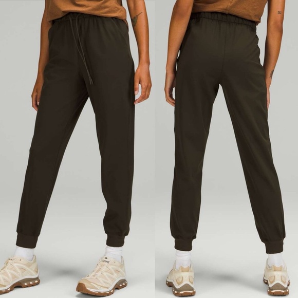 Lululemon Stretch High-Rise Jogger Full Length Dark Olive Sz 6 - Picture 1 of 6
